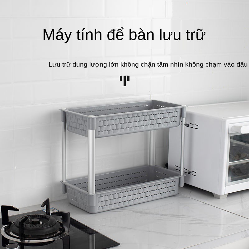 Bếp kệ inox treo tường, móc 3 tầng, giá để lò vi sóng gia đình vị nhà hàng 2