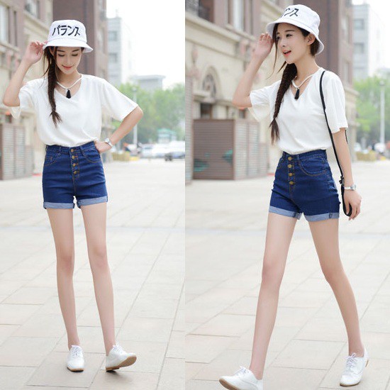 [Size S,XL] Quần shorts jean ôm nữ Ulzzang Quảng Châu QN41hh