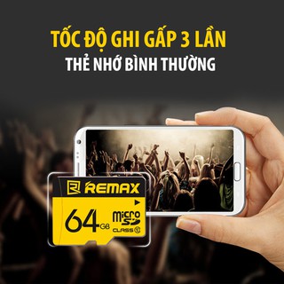 Thẻ nhớ Micro SD Remax 64GB tốc độ Class 10
