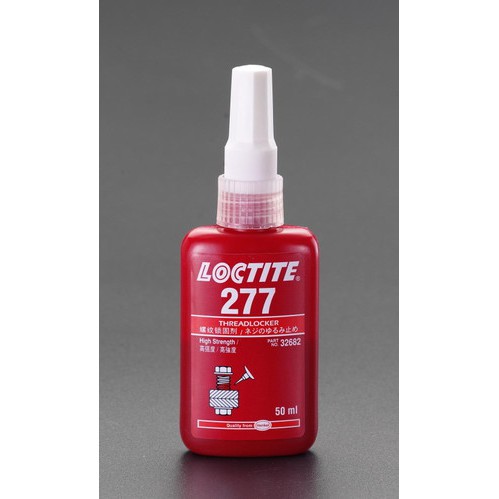 Keo khóa ren Loctite 277, khóa bulong, đai ốc tác dụng tốt cho tất cả các loại ren kim loại, chai 50ml