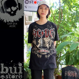 Áo Rock band tee: áo phông 100% cottong - hàng Thái Lan - ACDC HR OVP014 in tràn