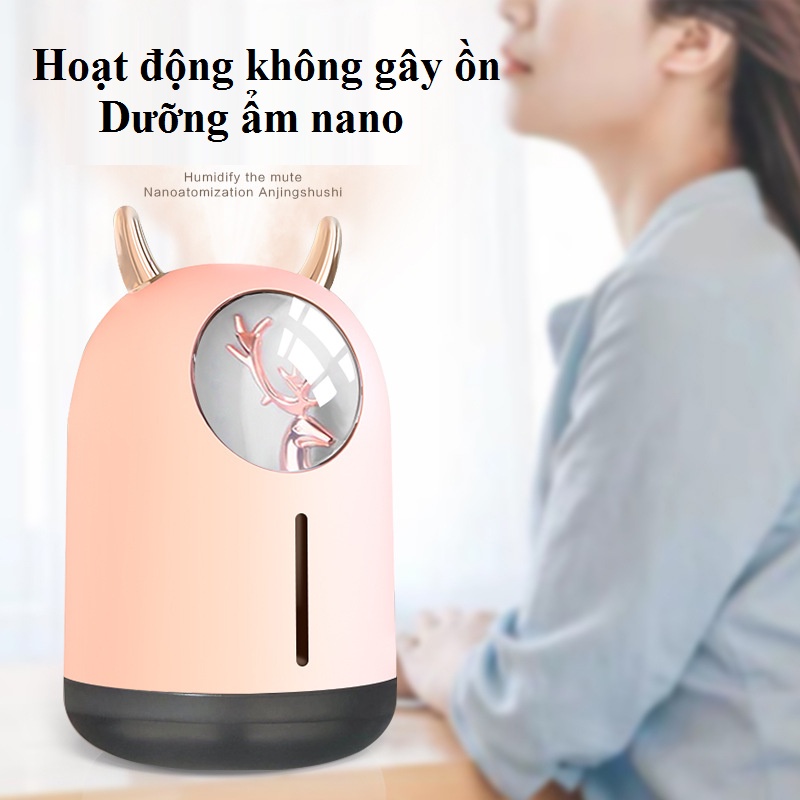 Máy phun sương tạo ẩm mini dung tích 600ml máy phun tinh dầu làm thơm nhà hình thú tại shop kho hàng giá rẻ VN