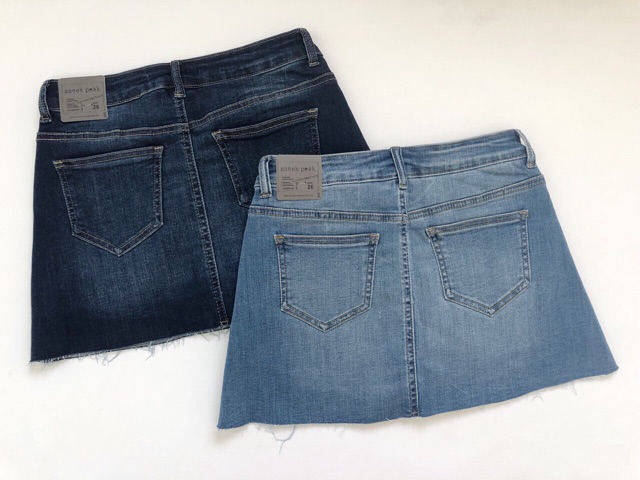 Quần váy jeans lai cắt Sneak Peek