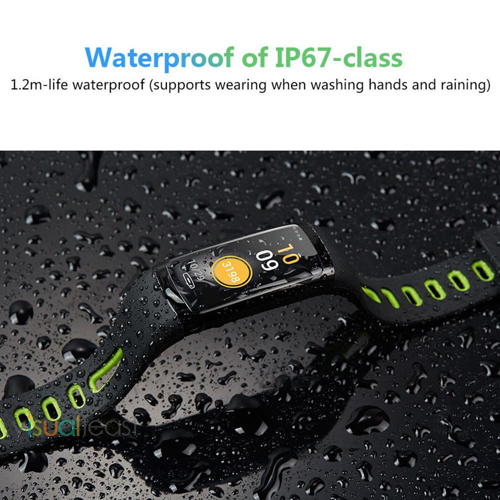 [sthouse]CD09 Bluetooth IP67 Waterproof Heart Rate Blood Pressure Monitor Smart Band-208239