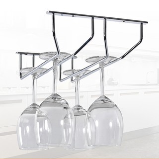 Giá treo ly rượu gắn tủ chạn bằng inox tiện dụng - muasamhot1208