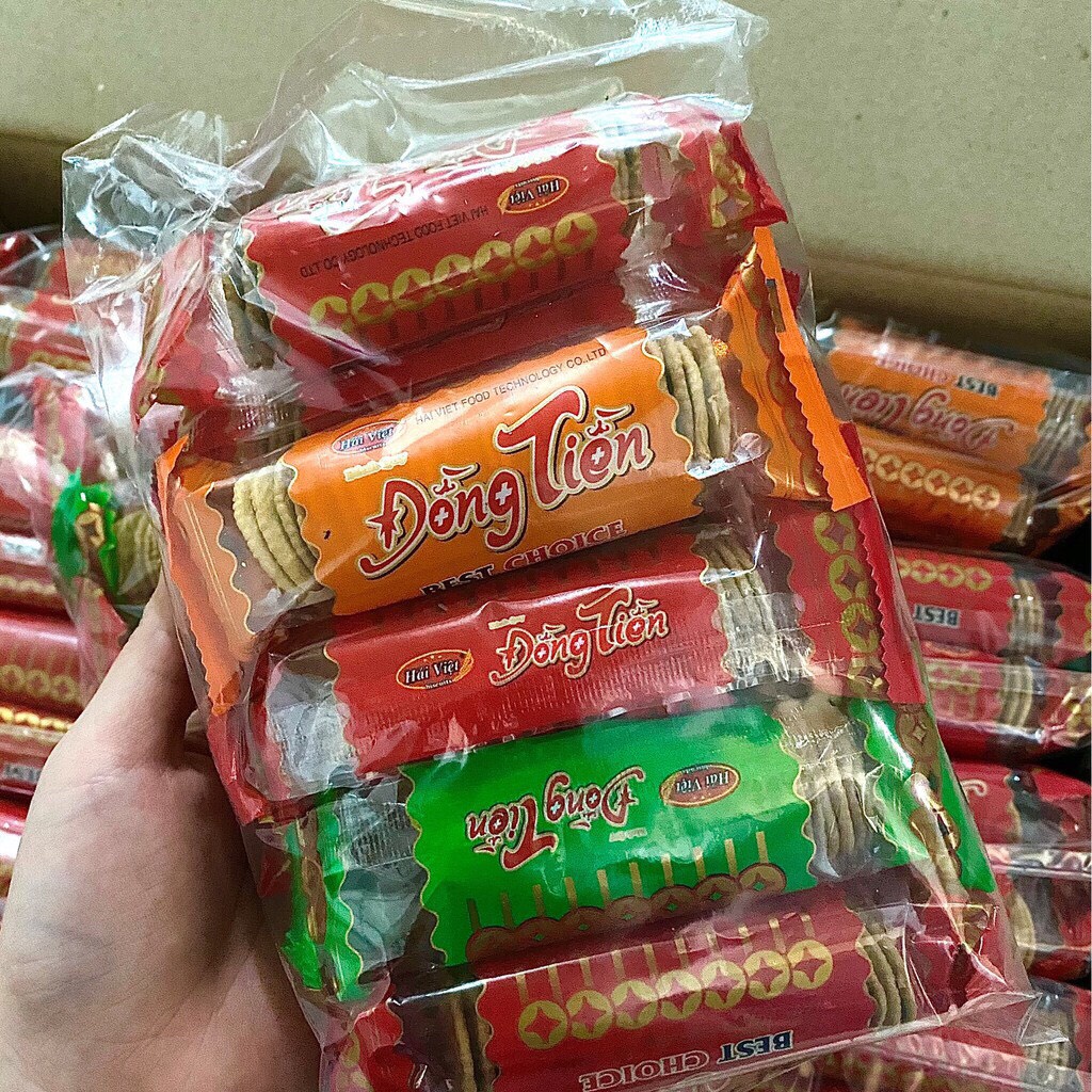 1 Thanh Bánh Đồng Tiền, Bánh Quy Đồng Tiền Bịch 10 Gói
