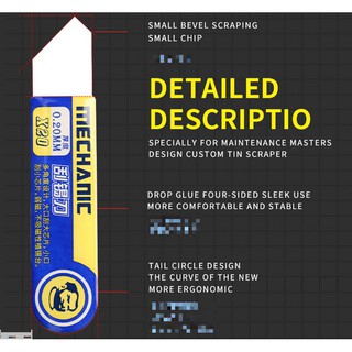 Dụng cụ trét chì hiệu mechanic (lưỡi bằng và lưỡi nhọn)
