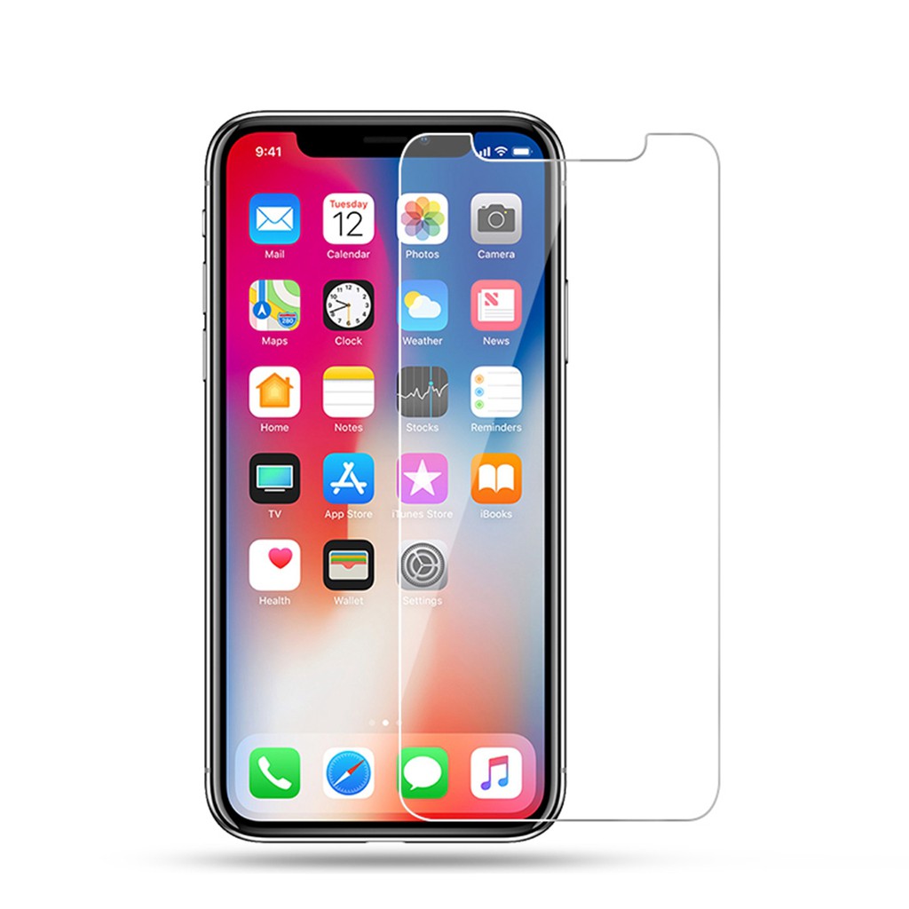 Kính cường lực siêu mỏng bảo vệ màn hình cho iPhone 4/4S 5/5S/Se 6 6S 7 8 Plus X XS MAX XR kèm dụng cụ vệ sinh
