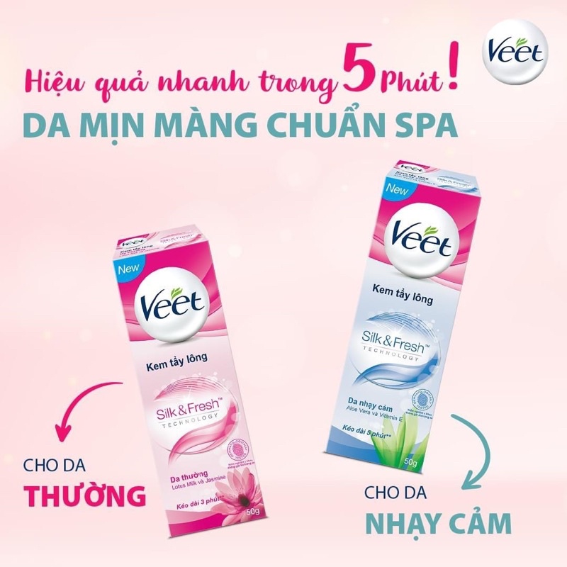 KEM Wax Lông VEET Pháp 100ml, Kem Tẩy Lông VEET, wax lông tẩy sạch lông