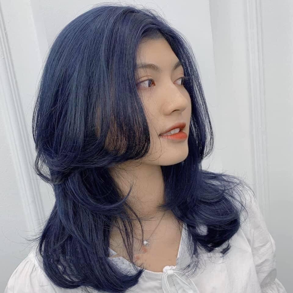 Màu Nhuộm Tóc Xanh Đen Blue Black TPLUS 22/888 Hair Dye Cream