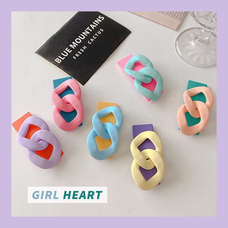 Set 10 Kẹp Tóc Màu Sắc Xinh Xắn Cho Nữ