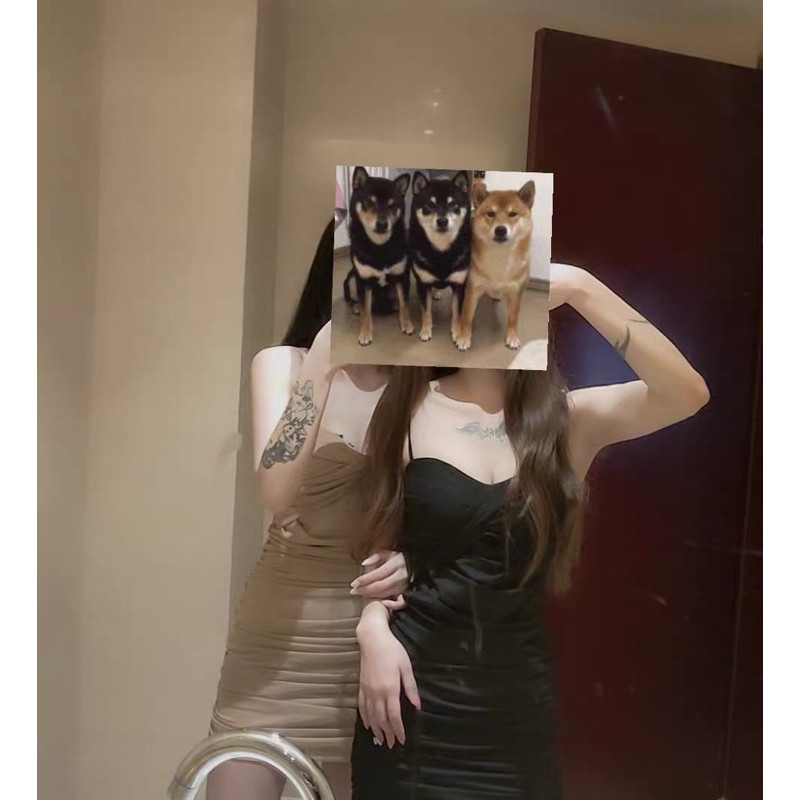 [Có sẵn / Có hình thật] Váy hai dây body hai màu V175 Đầm thun body quảng châu hot | BigBuy360 - bigbuy360.vn