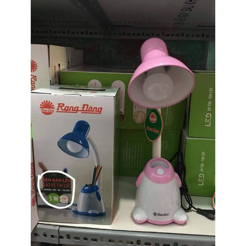 [Giao màu ngẫu nhiên] Đèn bàn bảo vệ thị lực LED Rạng Đông RL24 5W chống cận ánh sáng vàng (đèn học sinh đã kèm đủ bóng) | BigBuy360 - bigbuy360.vn