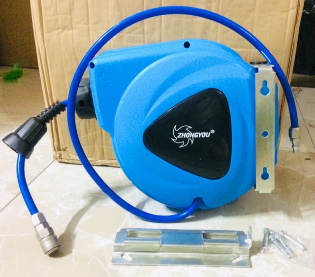 Cuộn dây hơi khí nén tự rút ZHONGYOU 9m-11m-15m Đài Loan