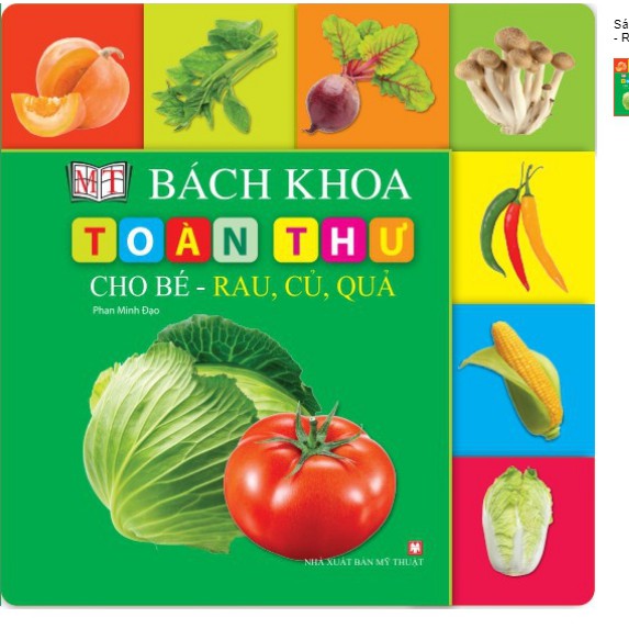 Sách - Bách Khoa Toàn Thư Cho Bé - Rau, Củ, Quả