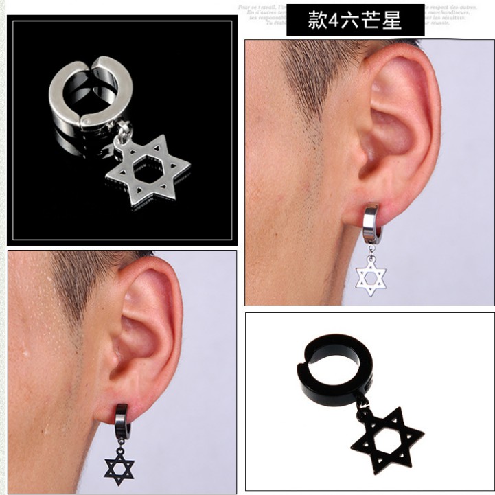 Khuyên Kẹp Tai Phong Cách Hip Hop Đường Phố Hàn Quốc Cá Tính