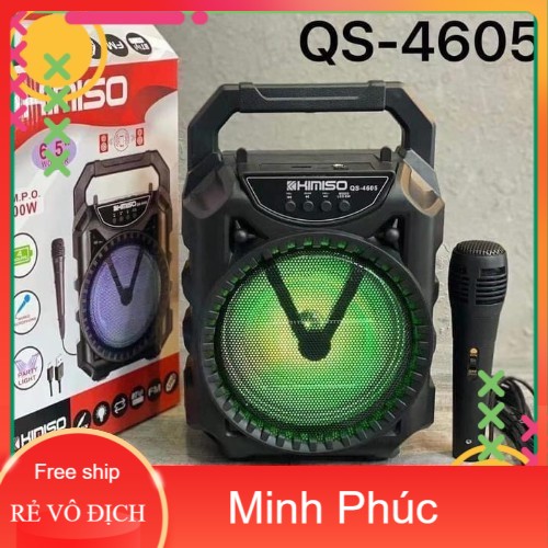 Loa karaoke bluetooth kimiso QS-4605 tặng kèm míc-Hàng Chính Hãng