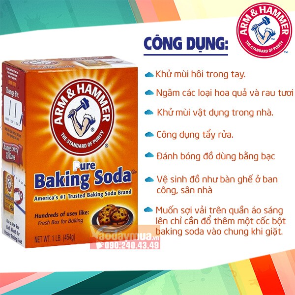 BỘT PURE BAKING SODA USA MỸ 454G [ Chính Hãng ] [ RẺ VÔ ĐỊCH ]