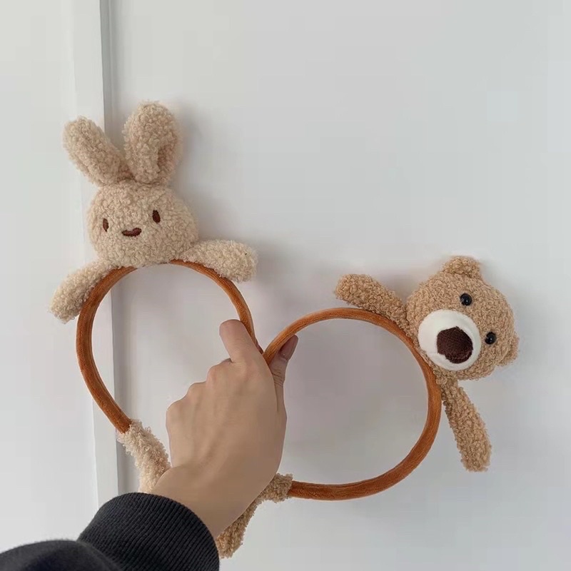 Bờm, băng đô Thỏ nâu, gấu nâu cực cute