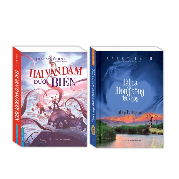 Sách - Combo 2 cuốn Hai vạn dặm dưới biển (bìa mềm) + Tất cả các dòng sông đều chảy (bìa mềm)