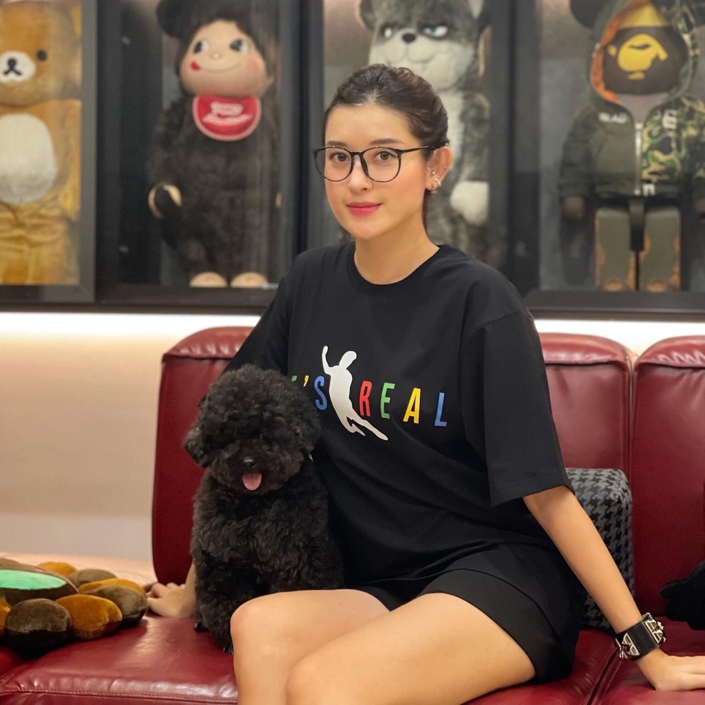 Áo Thun Tay Lỡ It's Real, Form rộng oversize, áo phông unisex, chất liệu Cotton - KKIM Shop