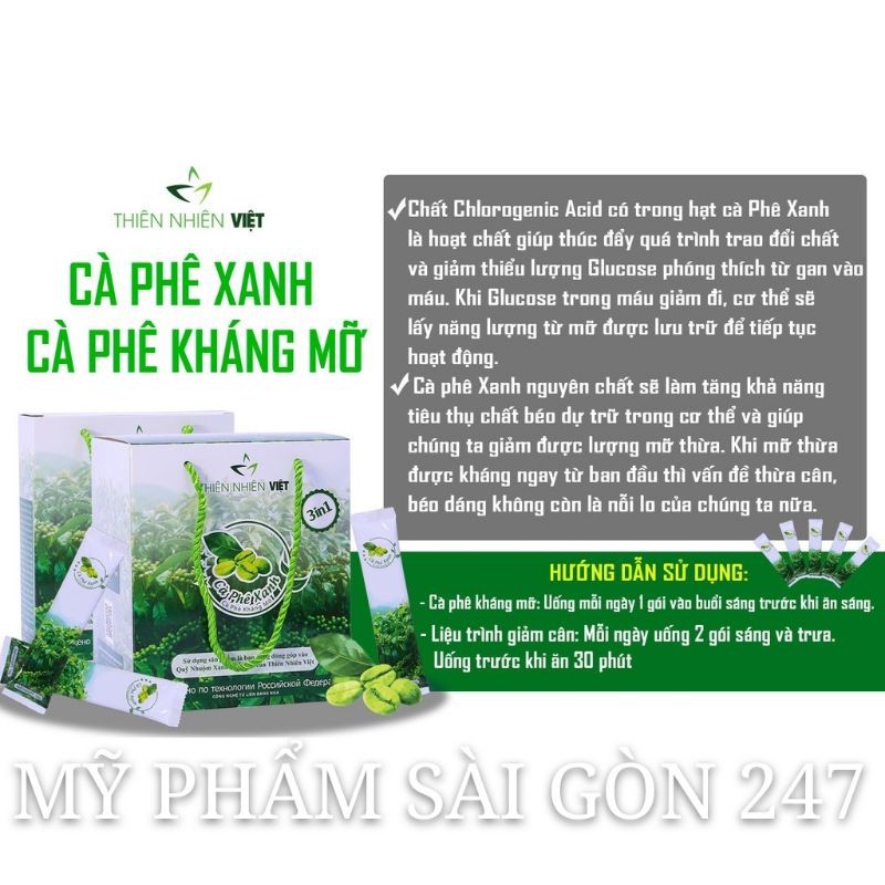 [GIÁ SỐC] CÀ PHÊ XANH THIÊN VIỆT CÓ TEM CÀO DATE MỚI NHẤT 30 GÓI | BigBuy360 - bigbuy360.vn