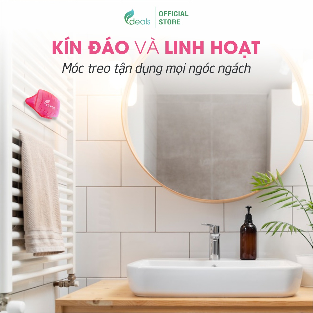 Sáp Thơm Khử Mùi Toilet ECODEALS Clip Fresher dạng móc treo - Gấp 3 sáp thơm, hiệu quả vượt trội 30 ngày
