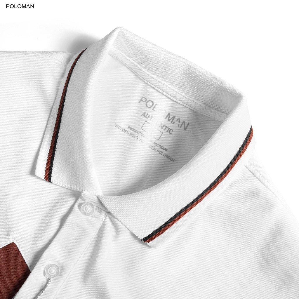 Áo Polo nam cổ bẻ phối NOLEX,vải cá sấu Cotton xuất xịn,chuẩn form, sang trọng - thanh lịch - POLOMAN | BigBuy360 - bigbuy360.vn