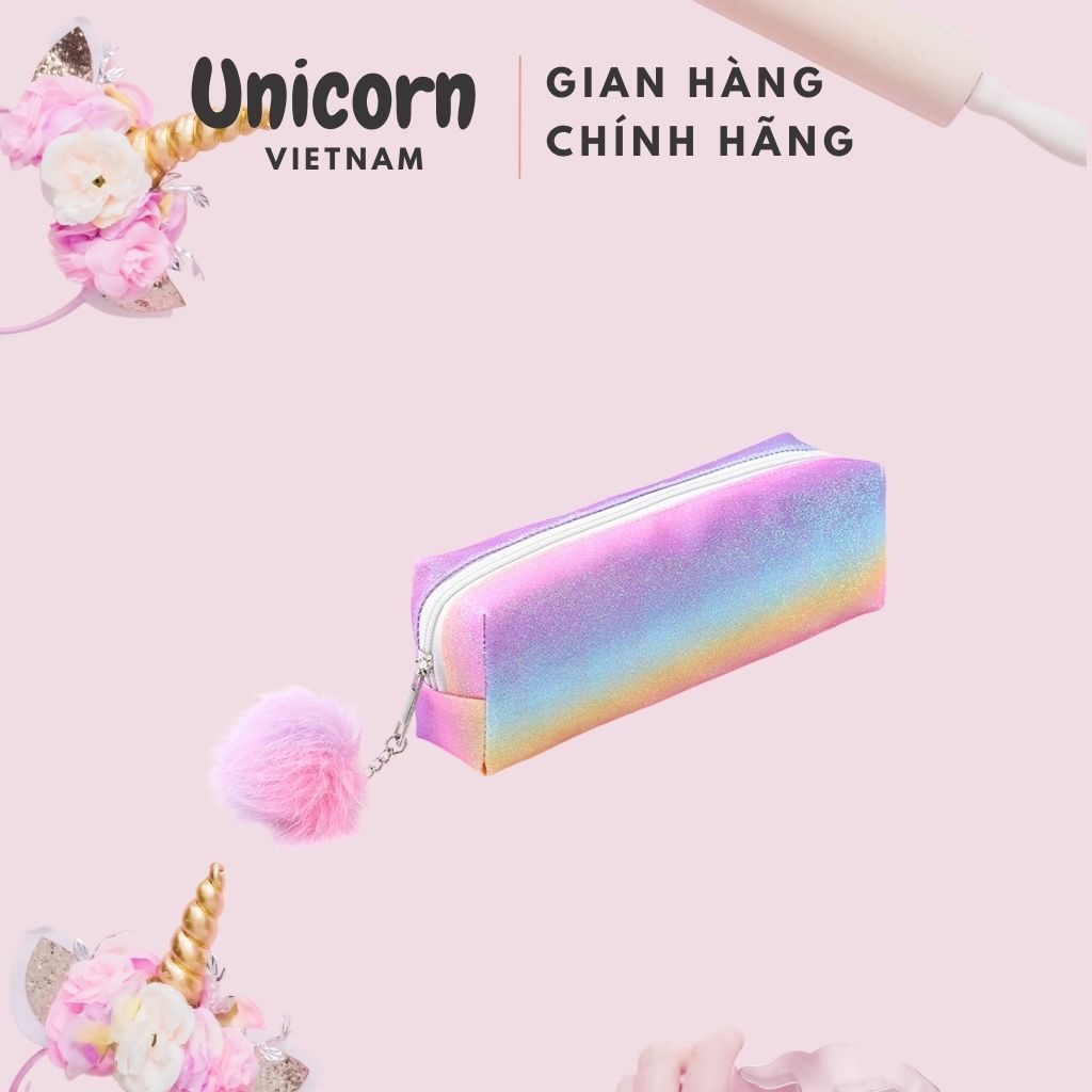 Hộp bút cầu vồng cho nữ giá rẻ cực đẹp Unicorn Vietnam