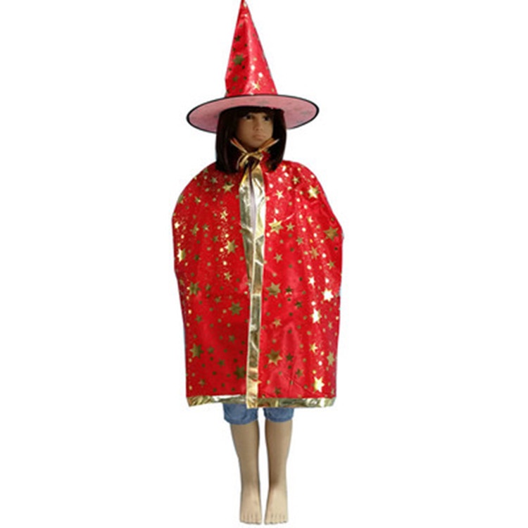 Set Áo Choàng Mũ Hóa Trang Halloween Cho Người Lớn Và Trẻ Em