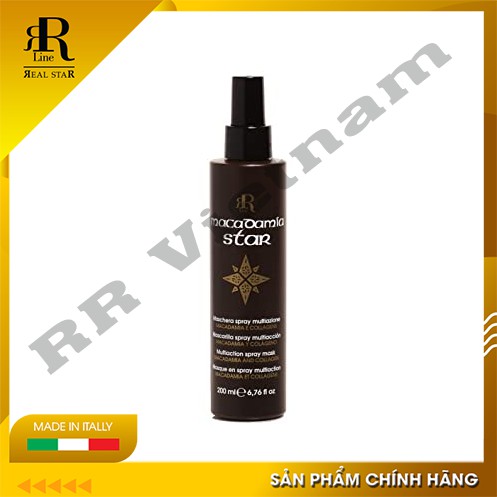 [Chính hãng] Xịt dưỡng (xả khô) MACADAMIA STAR Chăm Sóc, Phục Hồi, Tái Tạo Tóc Sau 1 Lần Gội 200ml/chai