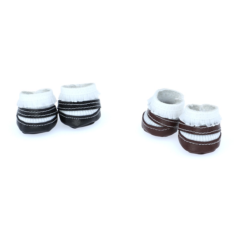Giày tất da PU cho bé doll 20cm