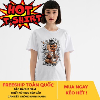 Áo thun in hình bí ngô lái vespa b35