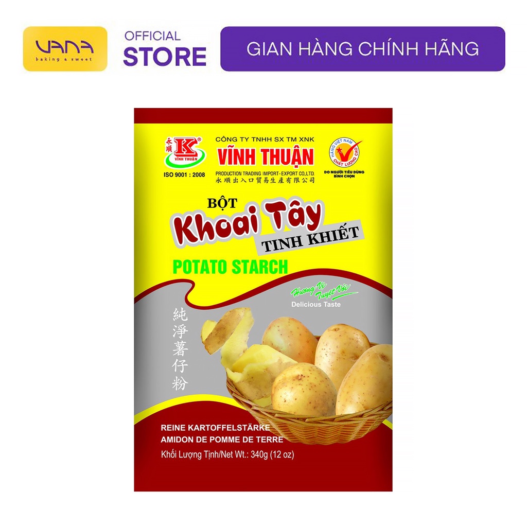 BỘT KHOAI TÂY VĨNH THUẬN 340G