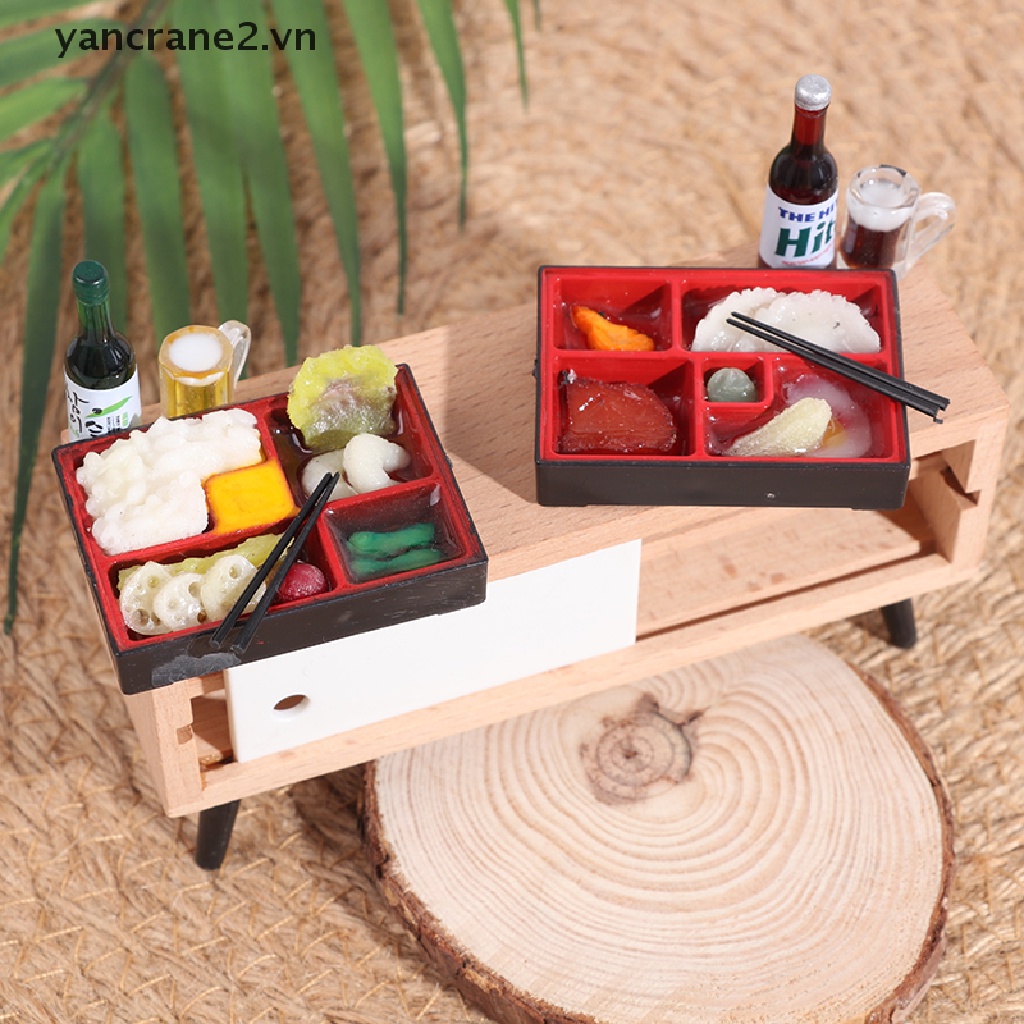 Hộp Đựng Thức Ăn Nhanh mini Kiểu Nhật Bản Cho Nhà Búp Bê Tỉ Lệ 1: 12