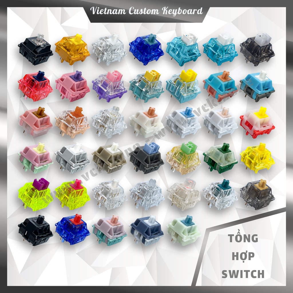 Tổng Hợp Switch | 43 Studio | SP-Star | FL-CMMK | Tecsee | BSUN | TTC Love | Leobog | Gateron | LCET | VCK