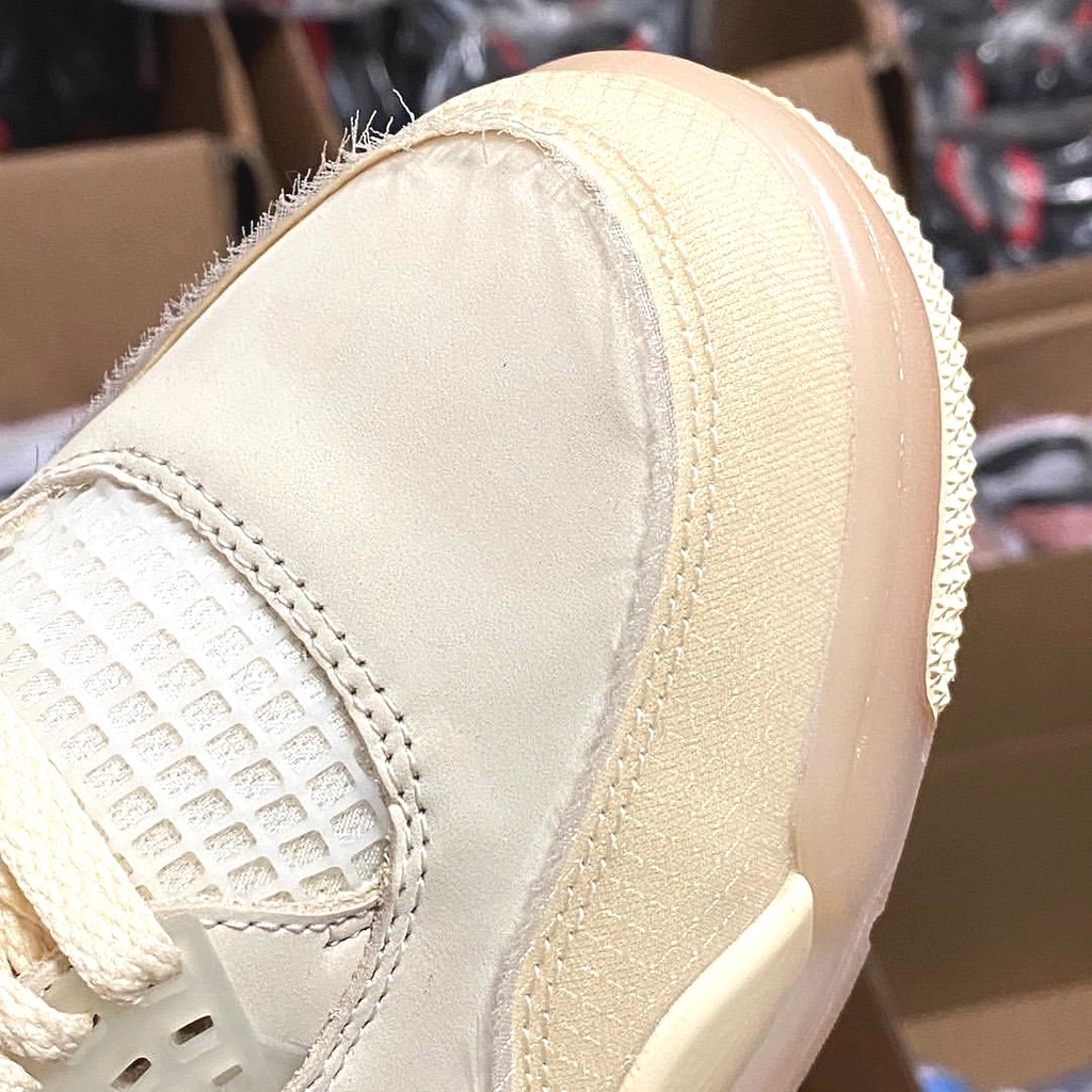 Giày Off-White x Air Jordan 4 Sail