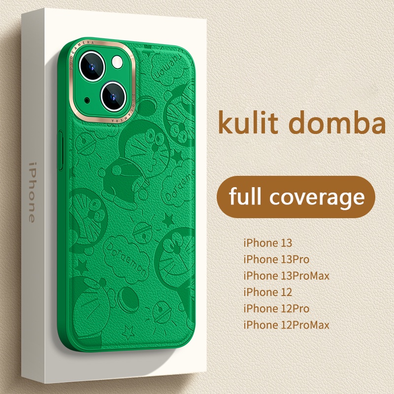 Ốp Điện Thoại Da Cứng In Hoạt Hình Doraemon Cho iPhone 11 12 13 Pro Max