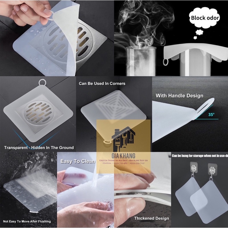 Miếng đậy nắp cống thoát nước sàn nhà bằng silicon