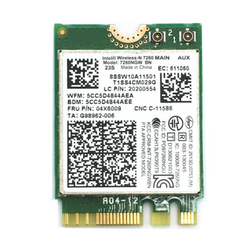 Card WIFI Intel 7260NGW / intel N 7260 / Intel AC 8260ngw /  Intel AC 8265ngw .khe M2sata cho laptop - Thiết bị thu wifi