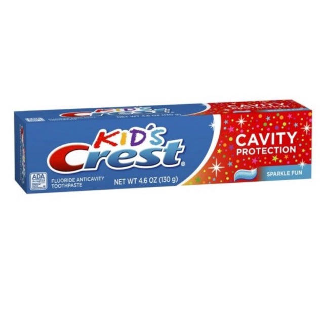 [Tuýp lớn 130g] Kem đánh răng trẻ em Kid’s Crest của Mỹ