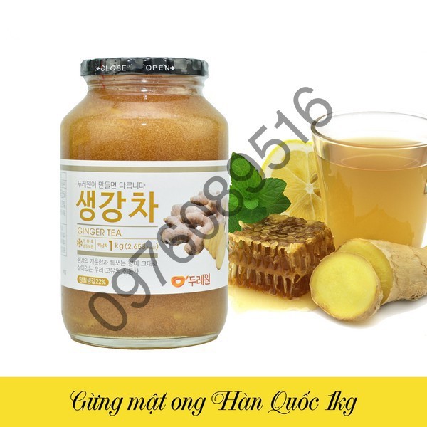 Trà Gừng Mật Ong Honey Ginger Tea Hàn Quốc, Hũ 1kg