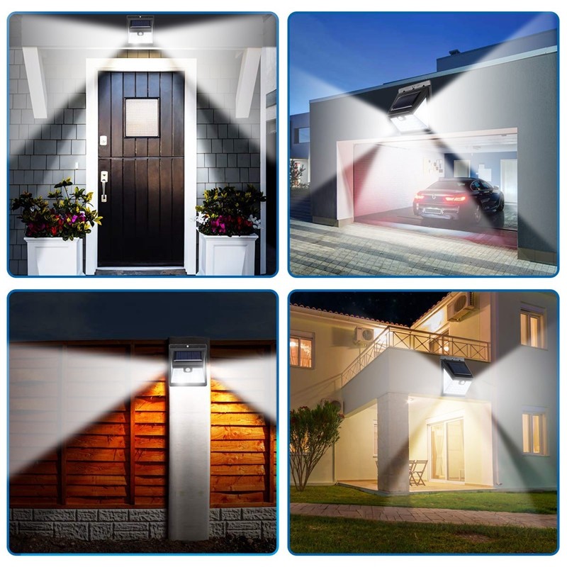 Đèn Led Treo Tường 40 Bóng 3 Chế Độ Cảm Biến Chuyển Động Chống Nước