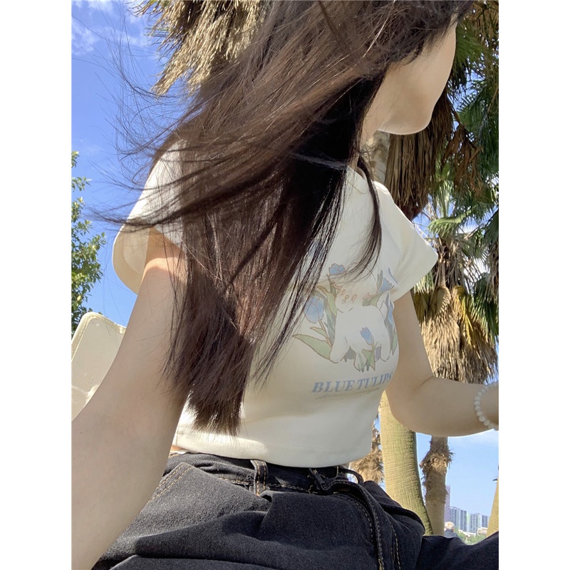 Áo Croptop Tay Ngắn Hở Rốn Thời Trang Mùa Hè Cho Nữ  JH-TX-275