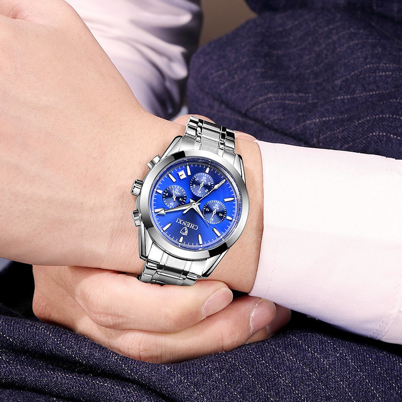 Đồng Hồ Đeo Tay Chexi Chống Thấm Nước Bằng Thép Không Gỉ Sang Trọng Cho Nam