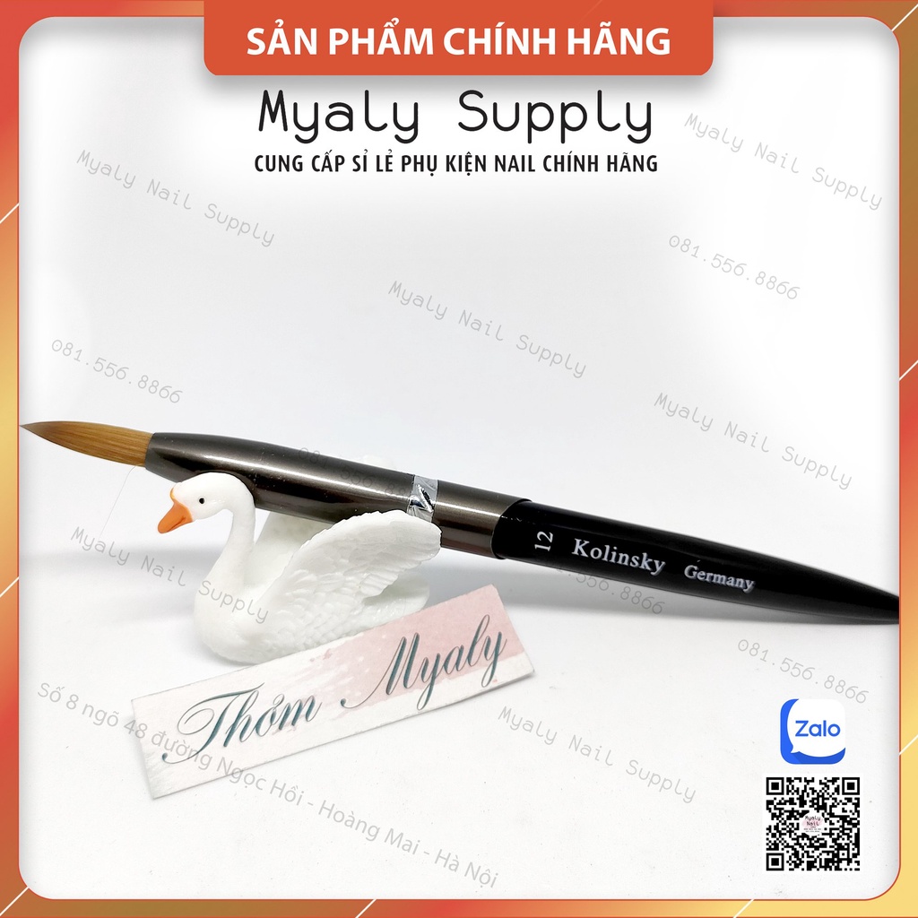 Cọ Đắp Bột Móng Nail Germany số 12, 14, 16, 18