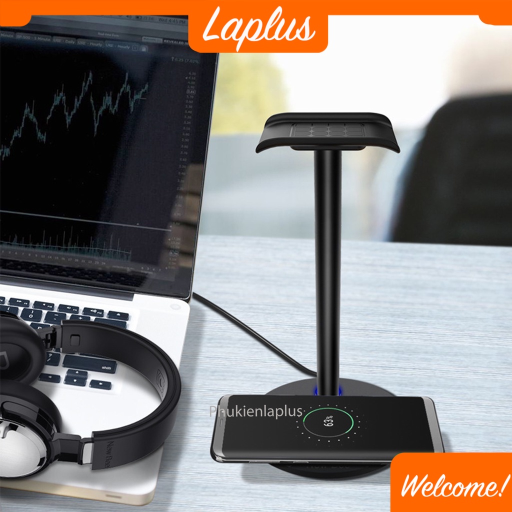 Giá treo tai nghe - Giá đỡ headphone - Đế sạc không dây NewBee G12AZ4 gọn nhẹ chắc chắn chất liệu nhôm cao cấp