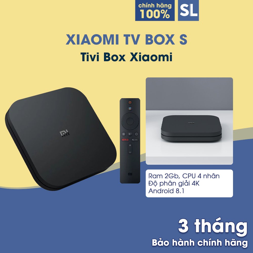 xiaomi Tivi Box Mibox S 4K (Android 8.1) Bản quốc tế