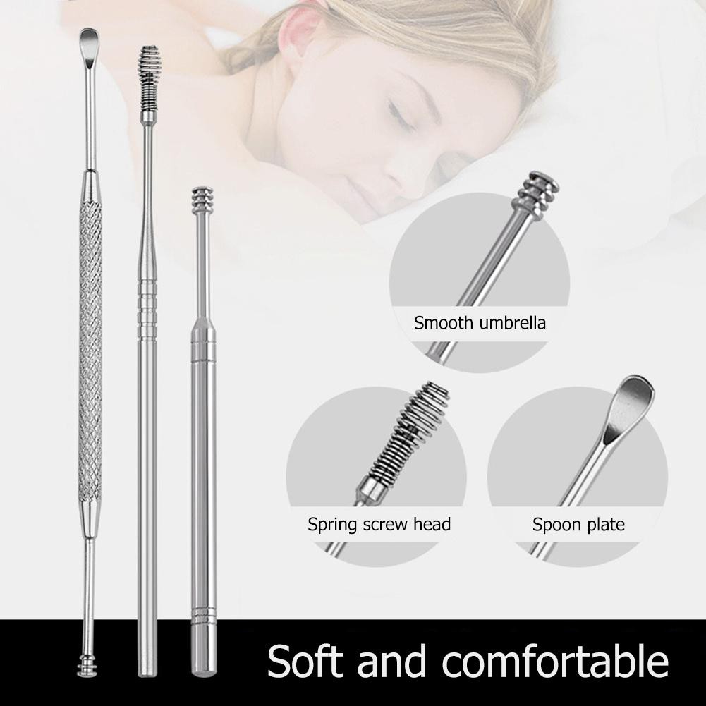 Bộ 7 dụng cụ lấy ráy tai làm sạch bằng thép không gỉ chăm sóc sức khỏe tiện lợi