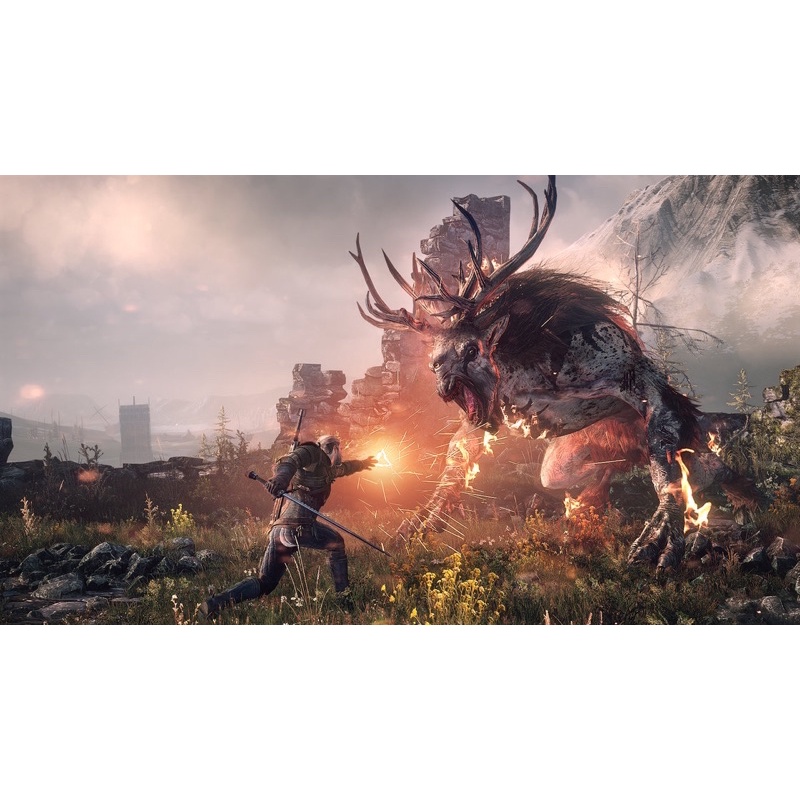 Đĩa Game PS4 : Witcher 3 Game Of The Year Likenew